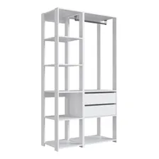 Guarda Roupa Closet 2 Torres 2 Gavetas 100cm Branco Foto mini  2