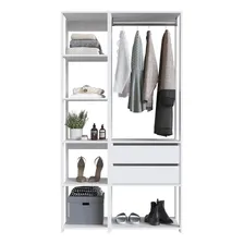 Guarda Roupa Closet 2 Torres 2 Gavetas 100cm Branco Foto mini  3