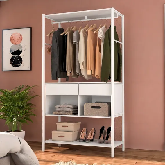 Guarda-roupa Closet Modulado Paris Branco Foto 1