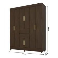 Guarda Roupa Demobile 8 Portas 2 Gavetas Munique Foto mini 1