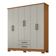Guarda-roupa França Mdp 6 Portas 2 Gavetas Foto mini 3
