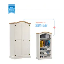 Guarda Roupa Infantil 2 Portas Smile M贸veis Serpil Foto mini 4