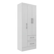 Guarda-roupa Infantil Tiana 3 Portas 2 Gavetas Branco Fd Foto mini  3