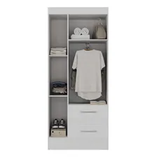 Guarda-roupa Infantil Tiana 3 Portas 2 Gavetas Branco Fd Foto mini  2