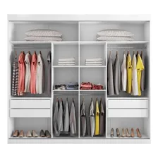 Guarda Roupa Londres Duas Portas Deslizantes Branco Foto mini  3