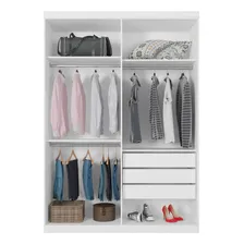 Guarda Roupa Miami Casal Quatro Portas Branco Foto mini  3