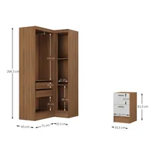 Guarda-roupa Modulado Viena 3 Portas 4 Gavetas 3 Djwt Foto mini 3