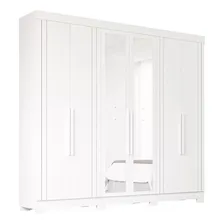 Guarda Roupa Panan Cecilia 6 Portas Com Espelho Branco Foto mini 1