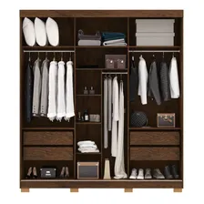 Guarda-roupa Porto 3 Portas 4 Gavetas 100% Mdf Jawt Foto mini  2