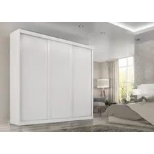 Guarda Roupa Sevilha Casal 3 Portas Correr 6 Gav. Cor Branco Foto mini  3