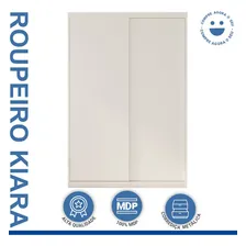Guarda Roupa Solteiro 2 Porta De Correr Kiara Siena Fi Cor Branco Foto mini 2