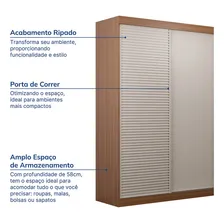 Guarda-roupa Solteiro 2 Portas 1 Porta Ripada Iiwt Foto mini 3