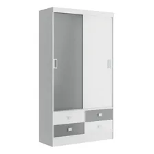 Guarda-roupa Solteiro 2 Portas 4 Gavetas 1450 M贸veis Foto mini 2