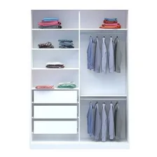 Guarda-roupa Solteiro 2 Portas Com Espelho 3 Gavetas Foto mini 4