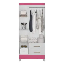 Guarda-roupa Solteiro 3 Portas 2 Gavetas E Pés Lima Hiwt Foto mini 1