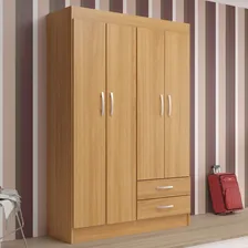 Guarda Roupa Solteiro 4 Portas 2 Gavetas Atalaia Wt Foto mini 1