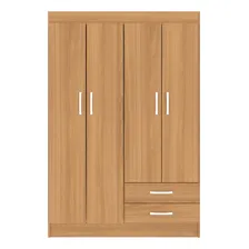 Guarda Roupa Solteiro 4 Portas 2 Gavetas Atalaia Wt Foto mini 3