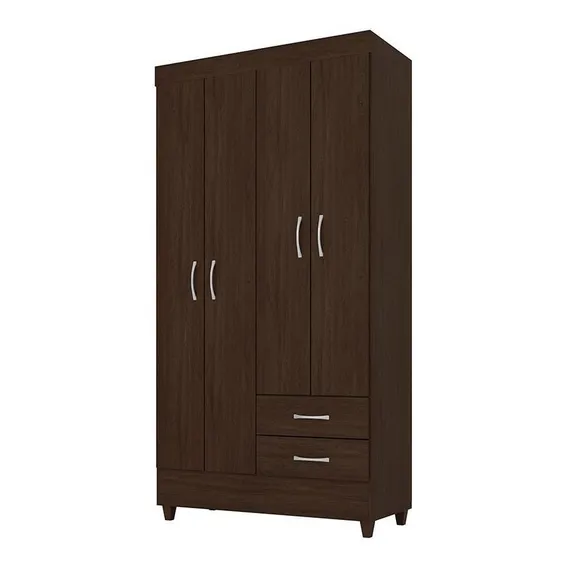 Guarda Roupa Solteiro 4 Portas Dem贸bile Astro Foto 1