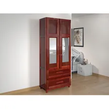 Guarda-roupa Solteiro Com Espelho 4 Portas 2 Gavetas Biwt Foto  mini 1