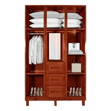 Guarda-roupa Solteiro Com Espelho 7 Portas 3 Gavetas Agwt Foto mini  3