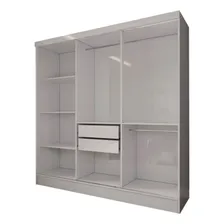 Guarda-roupa Solteiro Triunfo 3 Portas Espelho Branco Foto mini 4
