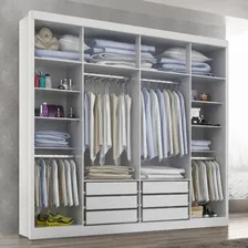 Guarda Roupa Valencia Casal 6 Portas 6 Gav. Cor Branco Foto mini  2