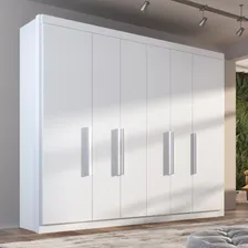 Guarda Roupa Valencia Casal 6 Portas 6 Gav. Cor Branco Foto  mini 1