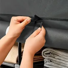 Guarda Roupas Armário Dobrável Organizador Multiuso - Cinza Foto mini 3