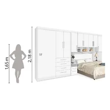 Guarda-roupas Modulado Georgia Ja Branco Para Cama Box 1,58m Foto mini 2