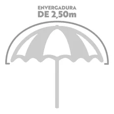 Guarda Sol AlumĂnio Articulável Com Manivela 2,50 M Azul Mor Foto mini 4
