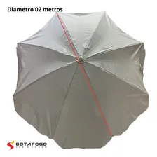 Guarda Sol Botafogo 2,00 Mt AlumÃnio Com Lona Resistente Cor Branco Foto mini 2
