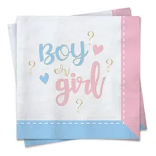Guardanapo Chá Revelação Decorativo Boy Or Girl Foto mini 1