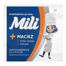 Guardanapo De Papel Mili 50 Un 21 X 22 Cm - Kit 12 Pacotes Foto mini  2