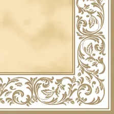 Guardanapo Decoupage Decorado Padrão Rococo Cru Keramik Foto mini 1