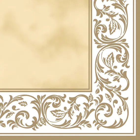Guardanapo Decoupage Decorado Padrão Rococo Cru Keramik Foto 1
