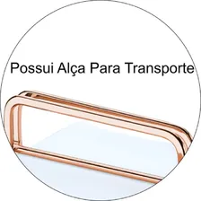 Guardanapo Grand Hotel Grande + Porta Guardanapo Com Peso Cor Rose Gold Foto mini 2