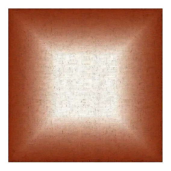 Guardanapo Mesa Linho Decortextil Bege Degradê Vermelho 45cm Foto 1