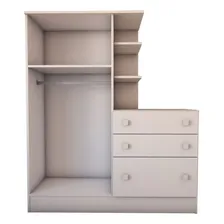 Guardaroupa Infantil Com Cômoda Divertidamente Branco Foto mini 4