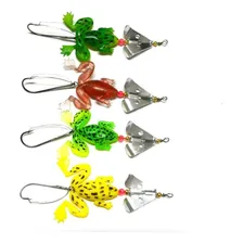 Gudaoshop Kit 4 Isca Artificial Sapo Frog Anti Enrosco Traira Tucunare 052 Foto mini 1