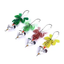 Gudaoshop Kit 4 Isca Artificial Sapo Frog Anti Enrosco Traira Tucunare 052 Foto mini 3