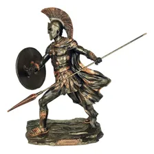 Guerreiro Aquiles Estatueta Decorativa Em Resina Enfeite Cor N/a Foto mini 1
