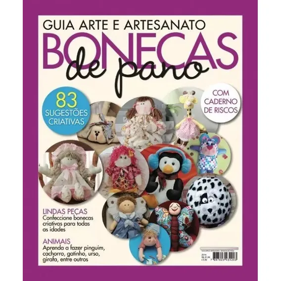 Guia Arte E Artesanato Bonecas De Pano 130 PĂĄginas NÂș 2014 Foto 1