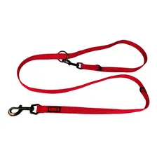 Guia Carabineira Ajustável 5 Posições Kong 2 Mts Vermelho M Foto mini 1