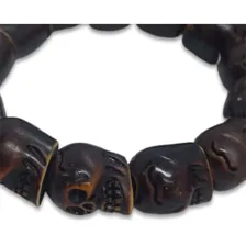 Guia Colar E Pulseira Firma Caveira Branca Guia Umbanda 50cm Foto mini 3