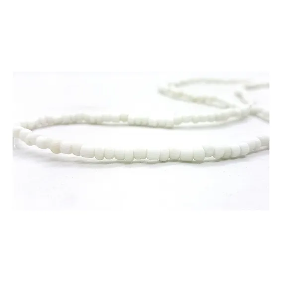 Guia Colar Miçanga Branco Oxalá Umbanda 50cm Foto 1