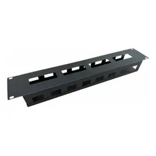Guia De Cabos P/rack De Rack 19 2u Organizador De Cabos Cor Preto Foto  mini 1