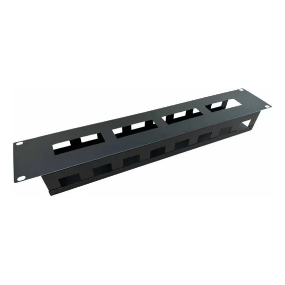 Guia De Cabos P/rack De Rack 19 2u Organizador De Cabos Cor Preto Foto 1