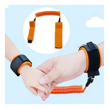 Guia Infantil Pulseira De Segurança Coleira Pulso Anti Perda Cor Laranja Foto mini 3