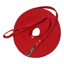 Guia Longa 5 Mts Adestramento E Passeio De Cães Gatos Cor Vermelho Foto mini 2