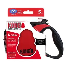 Guia Retrátil 5 Metros Cachorro Até 30 Kg Kong Terrain Médio Cor Vermelho Foto mini  2